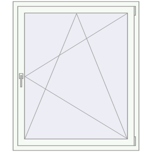 Купити Вікна 1100x1300 мм REHAU Euro 60 Білий (RAL 9016) з двох сторін