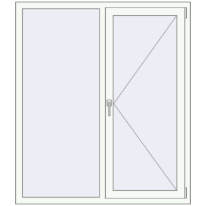 Купити Вікна 1300x1500 мм REHAU SYNEGO MD Білий (RAL 9016) з двох сторін