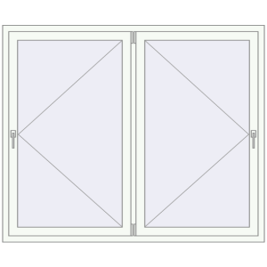 Купити Вікна 1750x1450 мм REHAU Euro 70 Білий (RAL 9016) з двох сторін