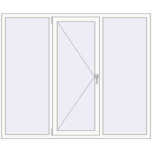 Купити Вікна 1860x1560 мм REHAU Euro 60 Білий (RAL 9016) з двох сторін