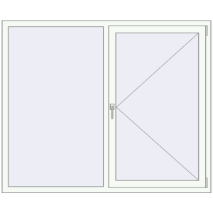 Купити Вікна 1700x1400 мм REHAU Euro 70 GOLDEN OAK ззовні