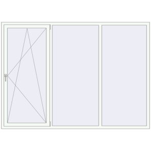 Купити Вікна 2500x1800 мм REHAU Euro 60 Білий (RAL 9016) з двох сторін