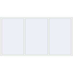 Вікна 3000x1600 мм REHAU Euro 60 Білий (RAL 9016) з двох сторін. Вид зсередини Купити Вікна 3000x1600 мм REHAU Euro 60 Білий (RAL 9016) з двох сторін