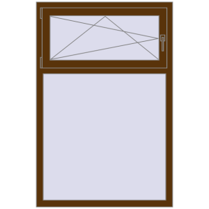 Вікна 1000x1500 мм REHAU Euro 60 WALNUT з двох сторін. Вид зсередини Купити Вікна 1000x1500 мм REHAU Euro 60 WALNUT з двох сторін