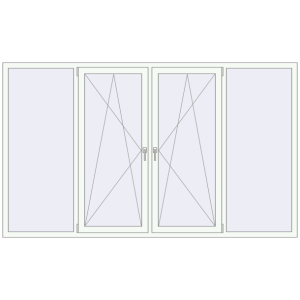 Купити Вікна 2700x1600 мм REHAU Brillant-Design GOLDEN OAK ззовні