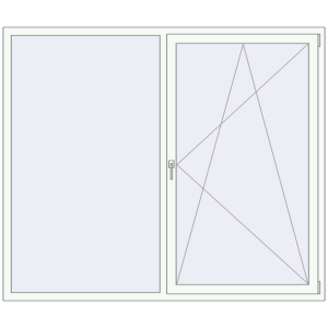 Купити Вікна 2000x1700 мм REHAU Euro 70 Білий (RAL 9016) з двох сторін