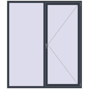 Вікна 1800x2100 мм REHAU Euro 70. Вид зсередини Купити Вікна 1800x2100 мм REHAU Euro 70