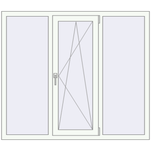 Вікна 1500x1300 мм REHAU Euro 70 Білий (RAL 9016) з двох сторін. Вид зсередини Купити Вікна 1500x1300 мм REHAU Euro 70 Білий (RAL 9016) з двох сторін