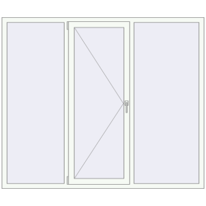 Вікна 2020x1710 мм REHAU Euro 60 Білий (RAL 9016) з двох сторін. Вид зсередини Купити Вікна 2020x1710 мм REHAU Euro 60 Білий (RAL 9016) з двох сторін