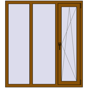 Вікна 1300x1450 мм REHAU SYNEGO MD. Вид зсередини Купити Вікна 1300x1450 мм REHAU SYNEGO MD