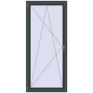 Купити Вікна 900x2000 мм Altest Pony 375 RAL 7016 Anthracite grey з двох сторін