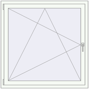 Купити Вікна 1200x1200 мм REHAU Brillant-Design Білий (RAL 9016) з двох сторін