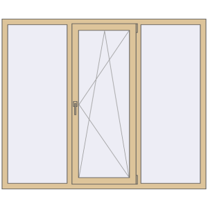 Вікна 1800x1500 мм REHAU Euro 60. Вид зсередини Купити Вікна 1800x1500 мм REHAU Euro 60