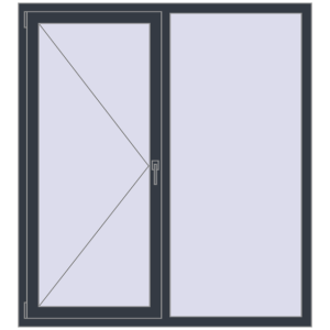 Вікна 1450x1600 мм REHAU Euro 70. Вид зсередини Купити Вікна 1450x1600 мм REHAU Euro 70