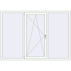 Купити Вікна 2030x1430 мм REHAU Euro 70 Білий (RAL 9016) з двох сторін