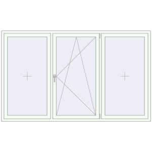 Купити Вікна 2450x1490 мм REHAU Euro 60