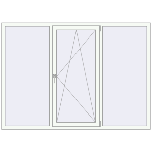 Купити Вікна 2100x1500 мм REHAU Euro 70 Білий (RAL 9016) з двох сторін