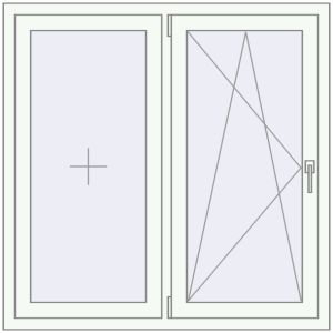 Купити Вікна 1200x1200 мм REHAU Euro 60