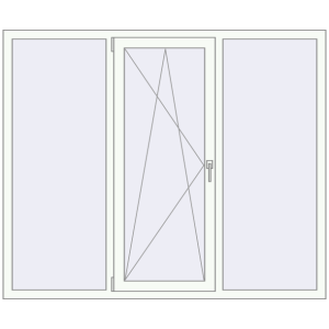 Вікна 1800x1500 мм REHAU Euro 60. Вид зсередини Купити Вікна 1800x1500 мм REHAU Euro 60