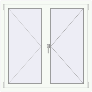 Купити Вікна 1200x1200 мм REHAU Euro 70 Білий (RAL 9016) з двох сторін