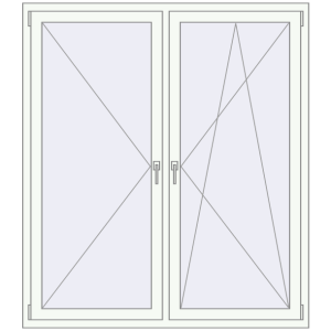 Купити Вікна 1500x1700 мм REHAU Euro 70 Білий (RAL 9016) з двох сторін