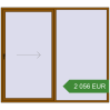 Ціноутворення Розсувні терасні двері 2500x2200 мм REHAU Euro 60 (Похило-зсувні). Ціна: 2 056.04 EUR
