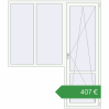Ціноутворення Балконні двері 1900x2200 мм REHAU Euro 60 Білий (RAL 9016) з двох сторін. Ціна: €407.08