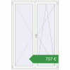Ціноутворення Балконні двері 1500x2200 мм REHAU SYNEGO MD WALNUT ззовні. Ціна: €707.27