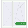 Ціноутворення Балконні двері 1800x2000 мм REHAU Euro 70 Білий (RAL 9016) з двох сторін. Ціна: €505.20