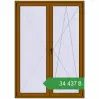 Ціноутворення Балконні двері 1500x2100 мм REHAU Euro 70 GOLDEN OAK з двох сторін. Ціна: ₴34,436.65