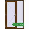 Ціноутворення Вхідні двері 1400x2100 мм REHAU Euro-Design 60 WALNUT з двох сторін. Ціна: ₴34,046.68