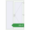 Ціноутворення Вхідні двері 1300x2100 мм REHAU Brillant-Design Білий (RAL 9016) з двох сторін. Ціна: €825.52