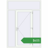 Ціноутворення Вхідні двері 1800x2500 мм REHAU Euro-Design 60 Білий (RAL 9016) з двох сторін. Ціна: $604.79