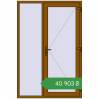 Ціноутворення Вхідні двері 1400x2100 мм REHAU Euro-Design 60 GOLDEN OAK з двох сторін. Ціна: ₴40,903.38