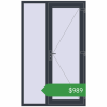 Ціноутворення Вхідні двері 1300x2100 мм REHAU SYNEGO ANTHRACITE_GREY_STRUKTURAL ззовні. Ціна: $988.56