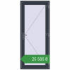 Ціноутворення Вхідні двері 900x2100 мм REHAU Euro-Design 60 ANTHRACITE_GREY_STRUKTURAL з двох сторін. Ціна: ₴25,584.63