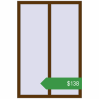 Ціноутворення Вікна 1000x1500 мм REHAU Euro 60 WALNUT з двох сторін. Ціна: $137.63