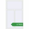 Ціноутворення Вікна 1050x1750 мм REHAU Euro 70 Білий (RAL 9016) з двох сторін. Ціна: ₴8,797.86