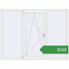 Ціноутворення Вікна 2005x1500 мм REHAU Euro 70 GOLDEN OAK ззовні. Ціна: $348.33