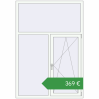 Ціноутворення Вікна 1350x1950 мм REHAU Euro 70 Білий (RAL 9016) з двох сторін. Ціна: €368.88