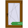 Ціноутворення Вікна 650x1050 мм REHAU Brillant-Design GOLDEN OAK з двох сторін. Ціна: €316.40
