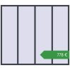 Ціноутворення Вікна 2400x2100 мм REHAU Euro 70 ANTHRACITE_GREY_STRUKTURAL з двох сторін. Ціна: €777.51