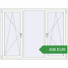 Ціноутворення Вікна 1800x1380 мм REHAU Euro 70 Білий (RAL 9016) з двох сторін. Ціна: 408.36 EUR