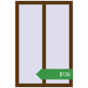 Ціноутворення Вікна 800x1200 мм REHAU Euro 70 WALNUT з двох сторін. Ціна: $136.21