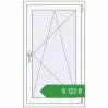 Ціноутворення Вікна 700x1200 мм REHAU Euro 70 ANTHRACITE_GREY_GLATT ззовні. Ціна: ₴8,122.49