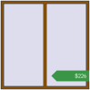 Ціноутворення Вікна 1550x1550 мм REHAU Euro 60 GOLDEN OAK з двох сторін. Ціна: $226.16