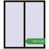 Ціноутворення Вікна 1300x1500 мм REHAU Euro 60 BLACK_BROWN з двох сторін. Ціна: 185.31 EUR