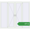 Ціноутворення Вікна 2000x1800 мм REHAU Euro 60 Білий (RAL 9016) з двох сторін. Ціна: €470.70