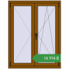 Ціноутворення Вікна 1005x1300 мм REHAU Euro 60 GOLDEN OAK з двох сторін. Ціна: ₴14,914.12