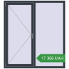 Ціноутворення Вікна 1450x1600 мм REHAU Euro 70 ANTHRACITE_GREY_STRUKTURAL з двох сторін. Ціна: 17 365.53 UAH